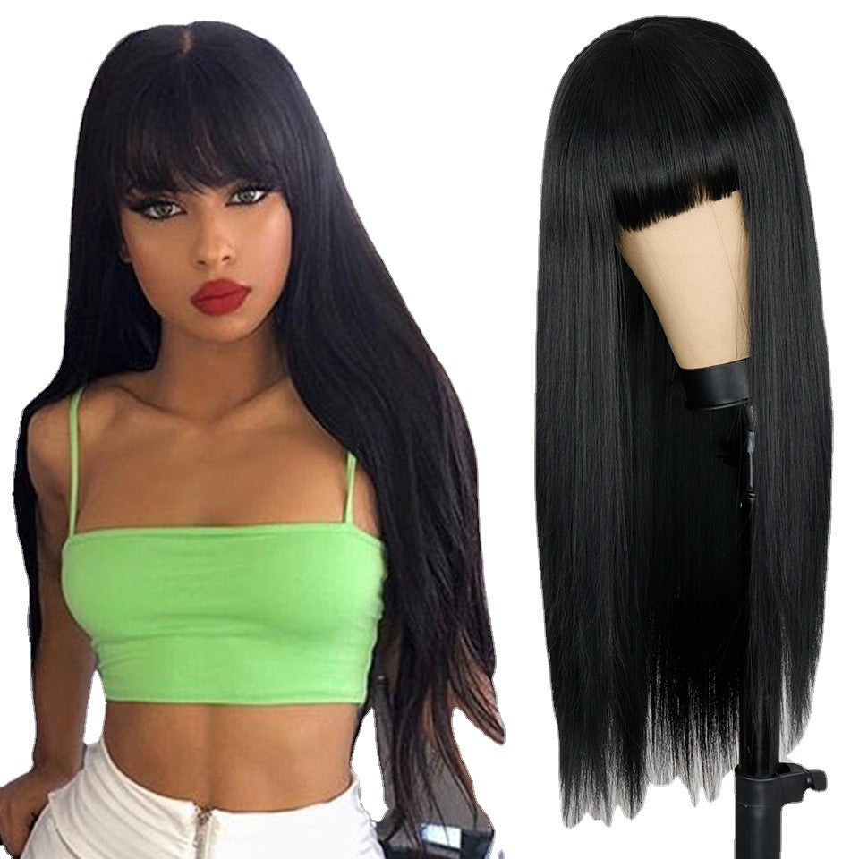 Net Celebrity Long Hair Wig