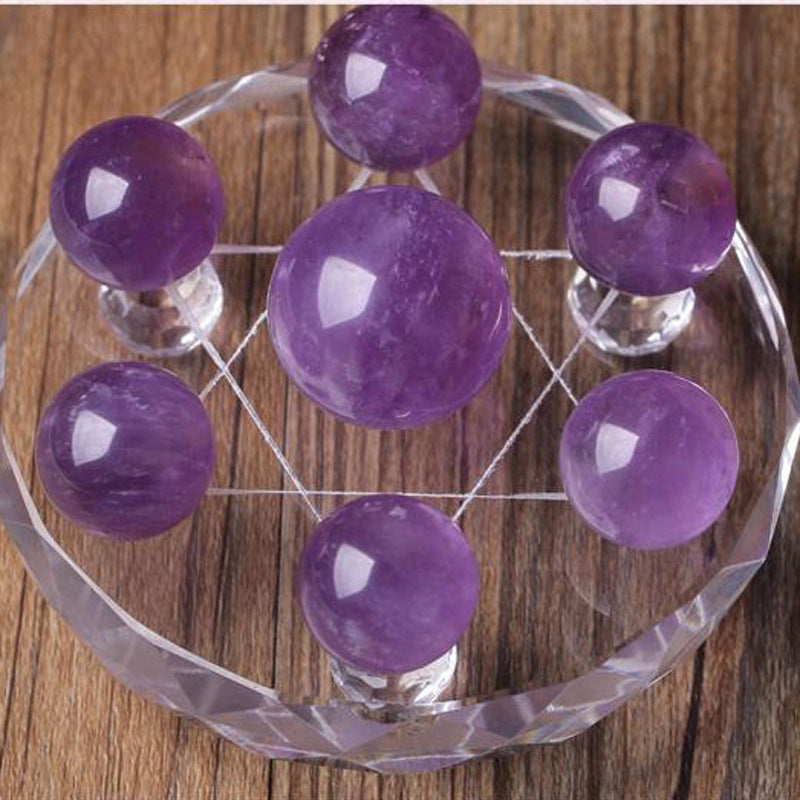 Natural Amethyst Crystal Ball Decoration