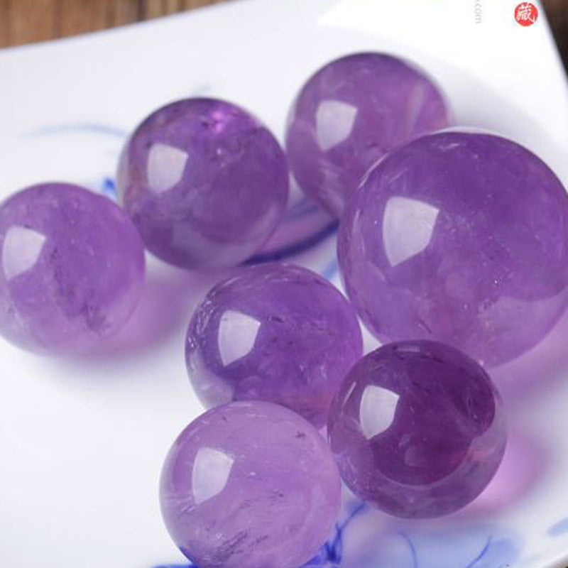 Natural Amethyst Crystal Ball Decoration