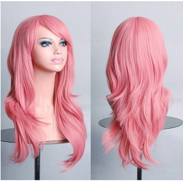 Cos Long Roll Anime Wig