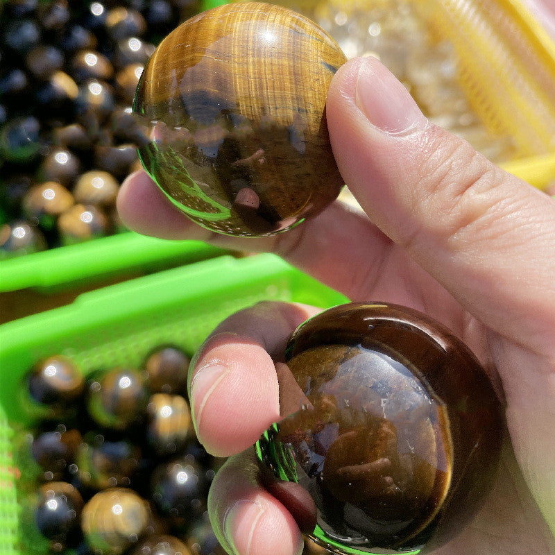 Natural Yellow Tiger Eye Stone Polished Crystal Ball