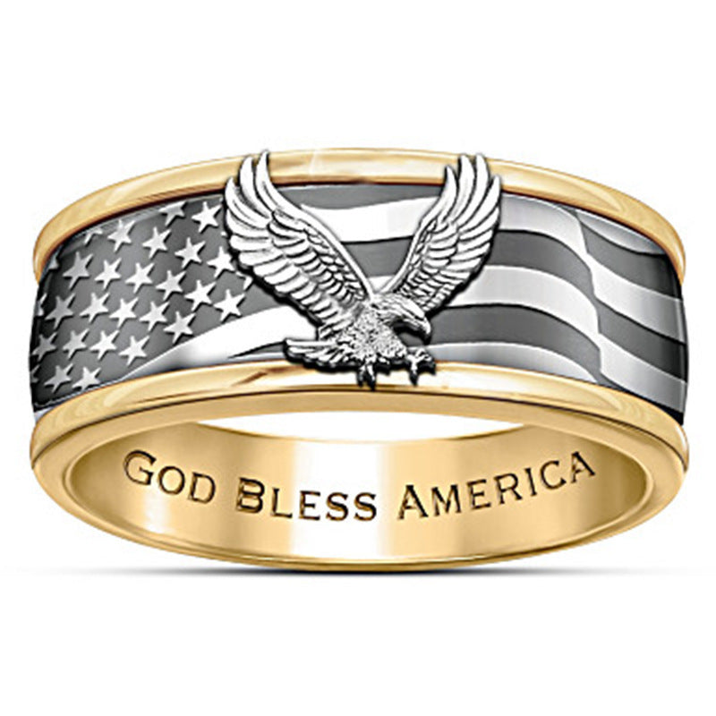 Two-Tone Eagle Ring