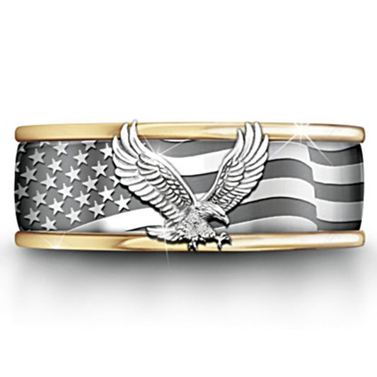 Two-Tone Eagle Ring