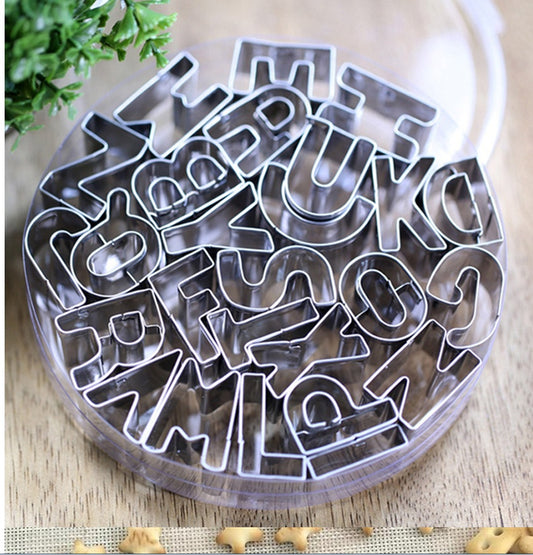 26 English Letters Stainless Steel Cookie Cutters