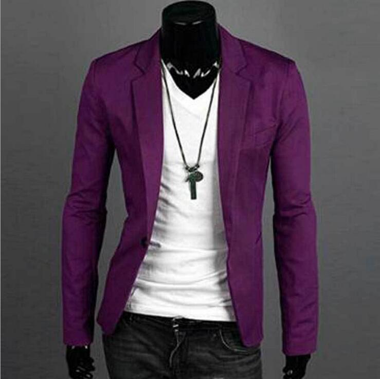 One Button Men's Casual Suit Jacket