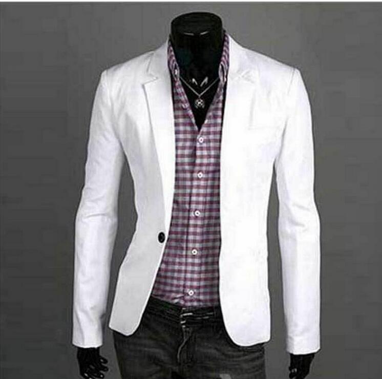 One Button Men's Casual Suit Jacket