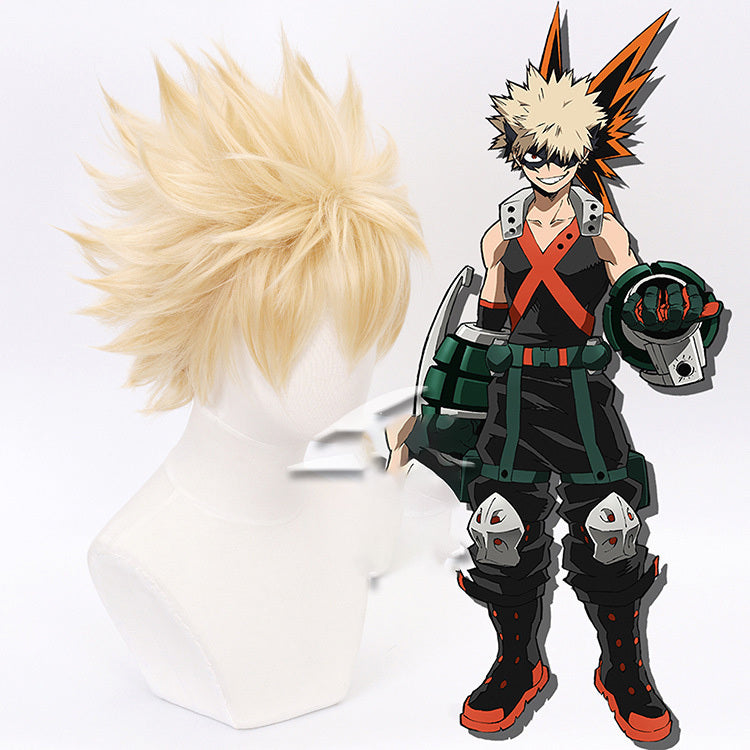 Hero Academia Boom Frozen Red and White Short Hair Style Cos Wig