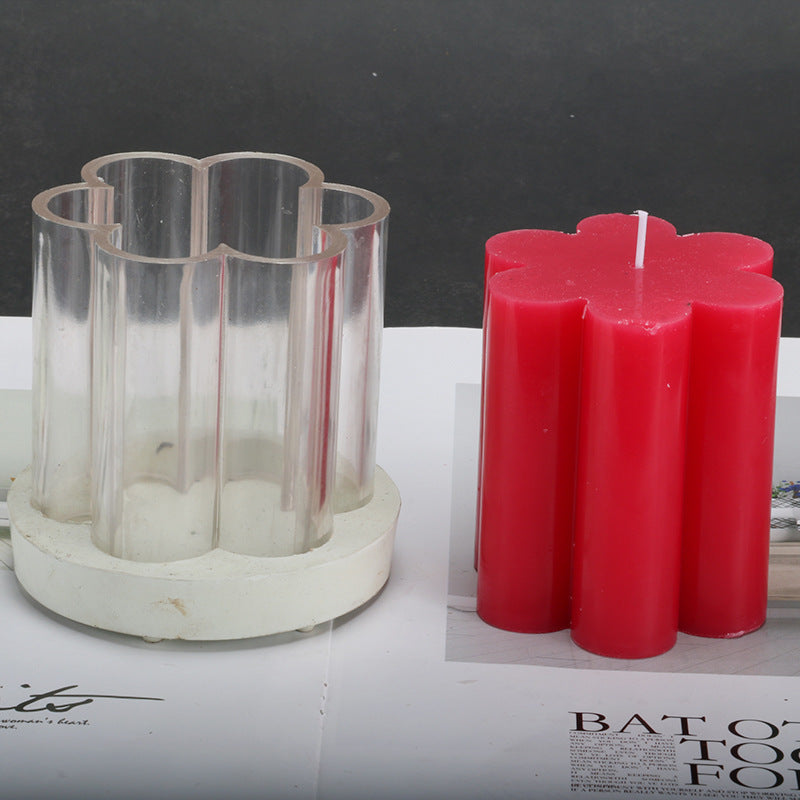 Acrylic Transparent Mold Cylindrical Candle Mold