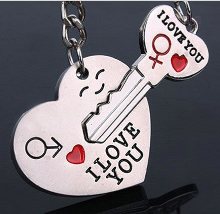 Lovers Zinc Alloy Keychain Set