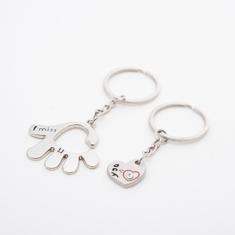 Lovers Zinc Alloy Keychain Set