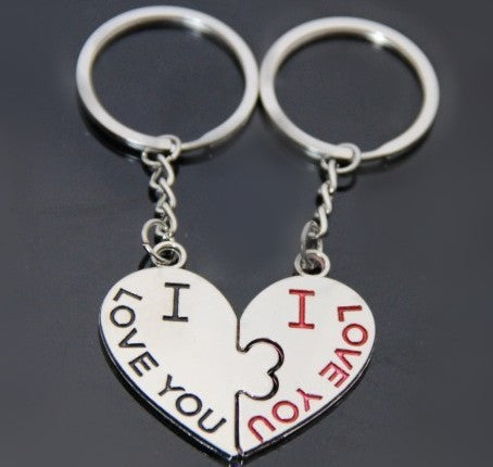 Lovers Zinc Alloy Keychain Set