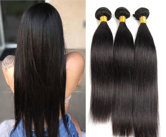 Hair Weave Black Synthetic Straight Hair