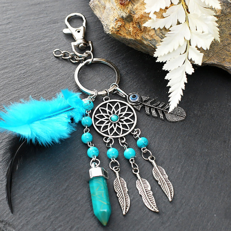 Dream Catcher Tassel Keychain