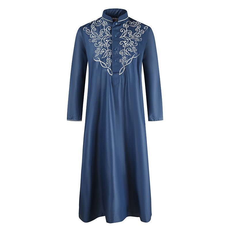 Middle Eastern Muslim Long-Sleeved Robe