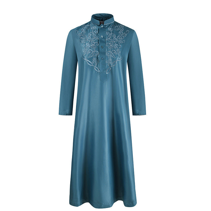 Middle Eastern Muslim Long-Sleeved Robe