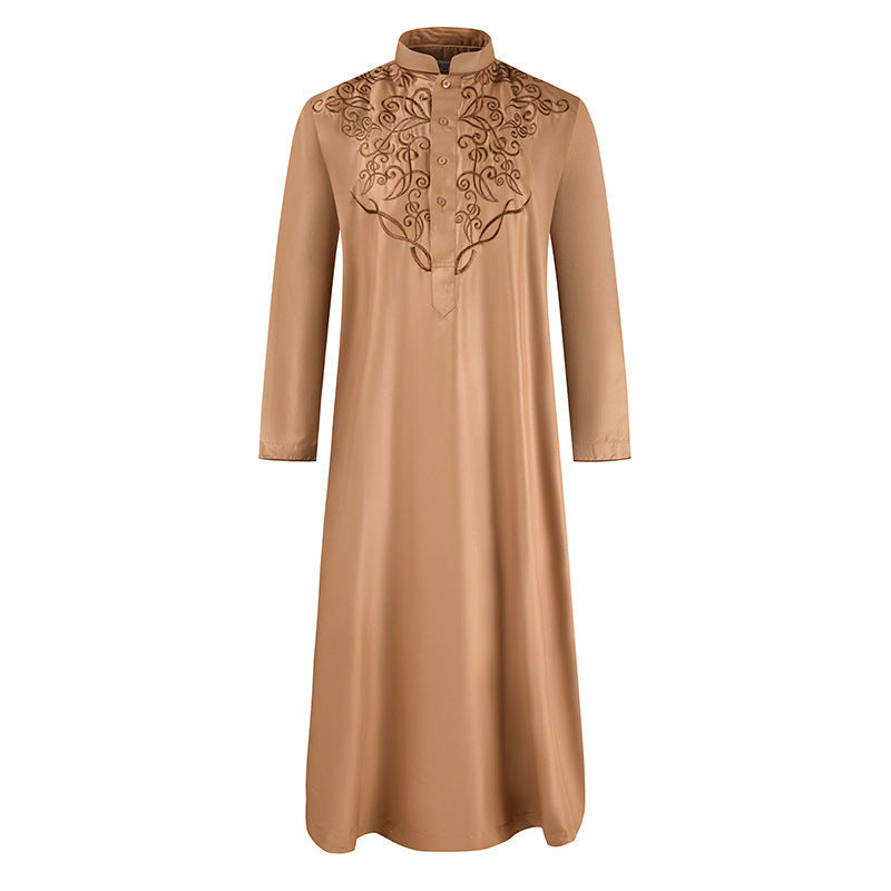 Middle Eastern Muslim Long-Sleeved Robe