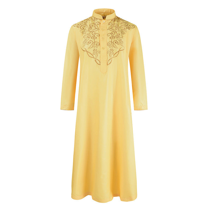 Middle Eastern Muslim Long-Sleeved Robe