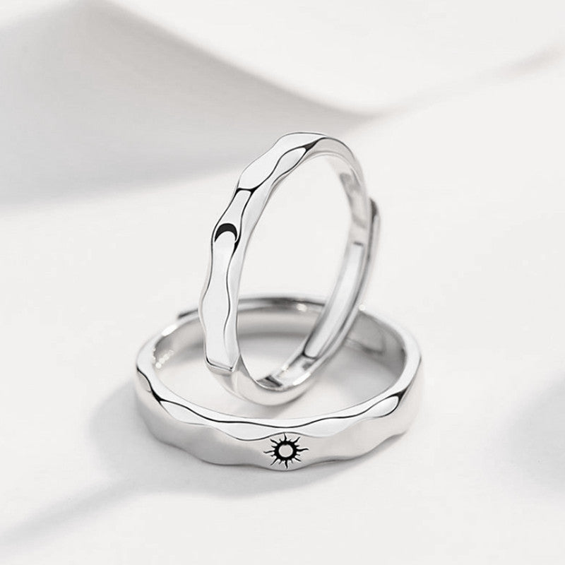 Sun And Moon Couple Rings