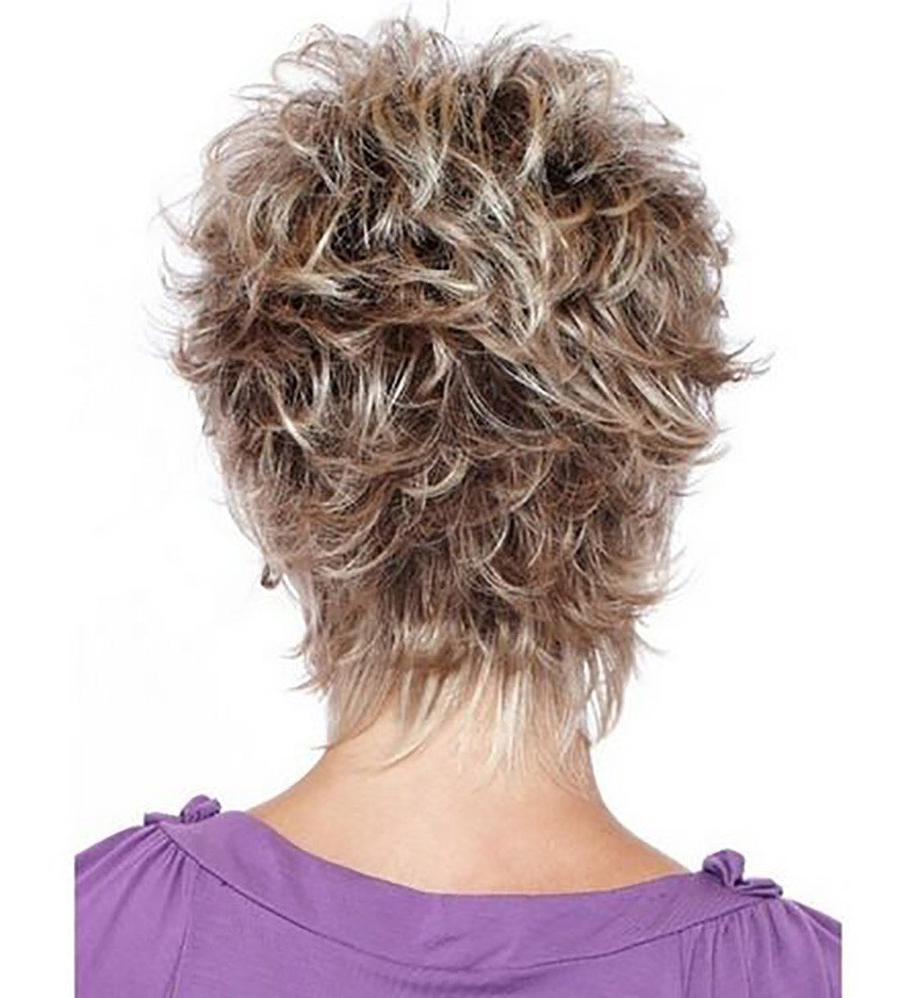 Golden Brown Melange Short Hair