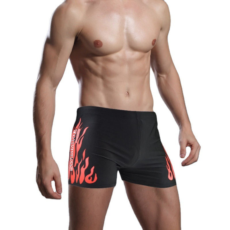 Men's Flame Swimming Trunks