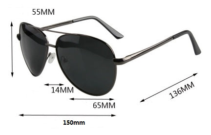 Trendy Mirror Driving Sunglasses