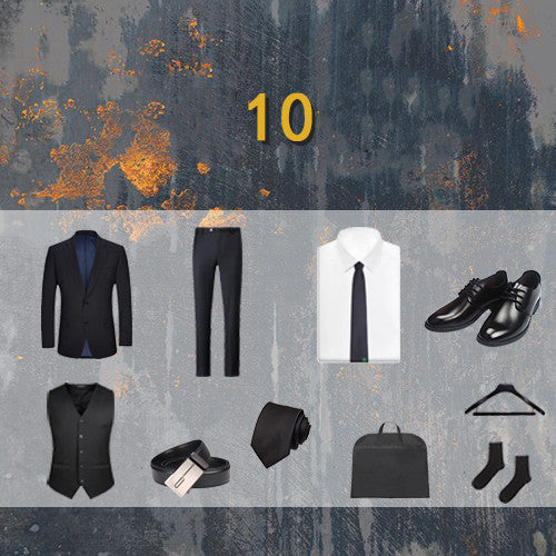 Men's Three-piece Business Suit Set