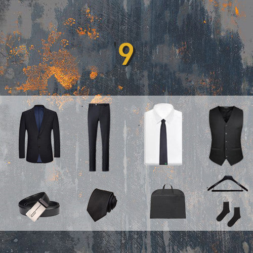 Men's Three-piece Business Suit Set