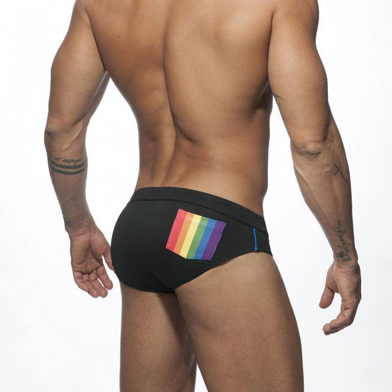 Rainbow Pocket Swim Briefs