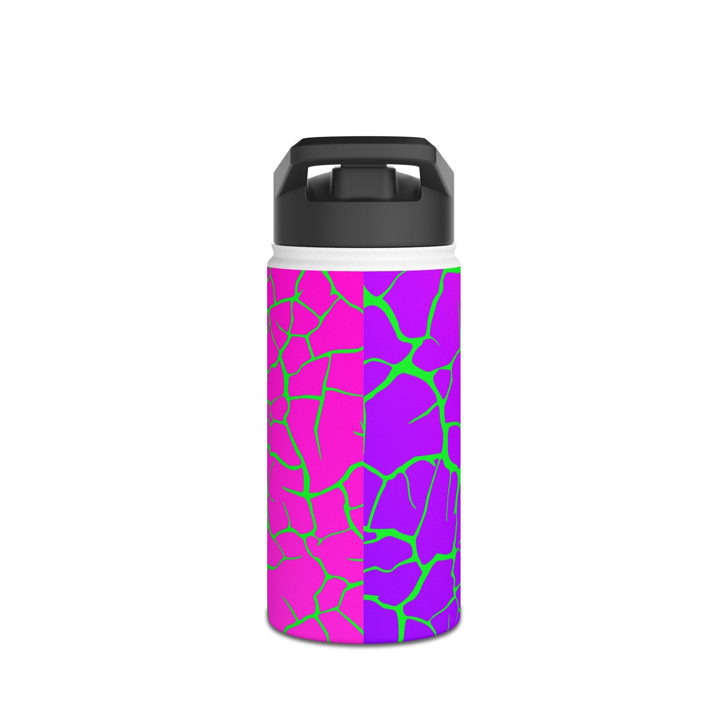 Pink Crackle. Stainless Steel Water Bottle