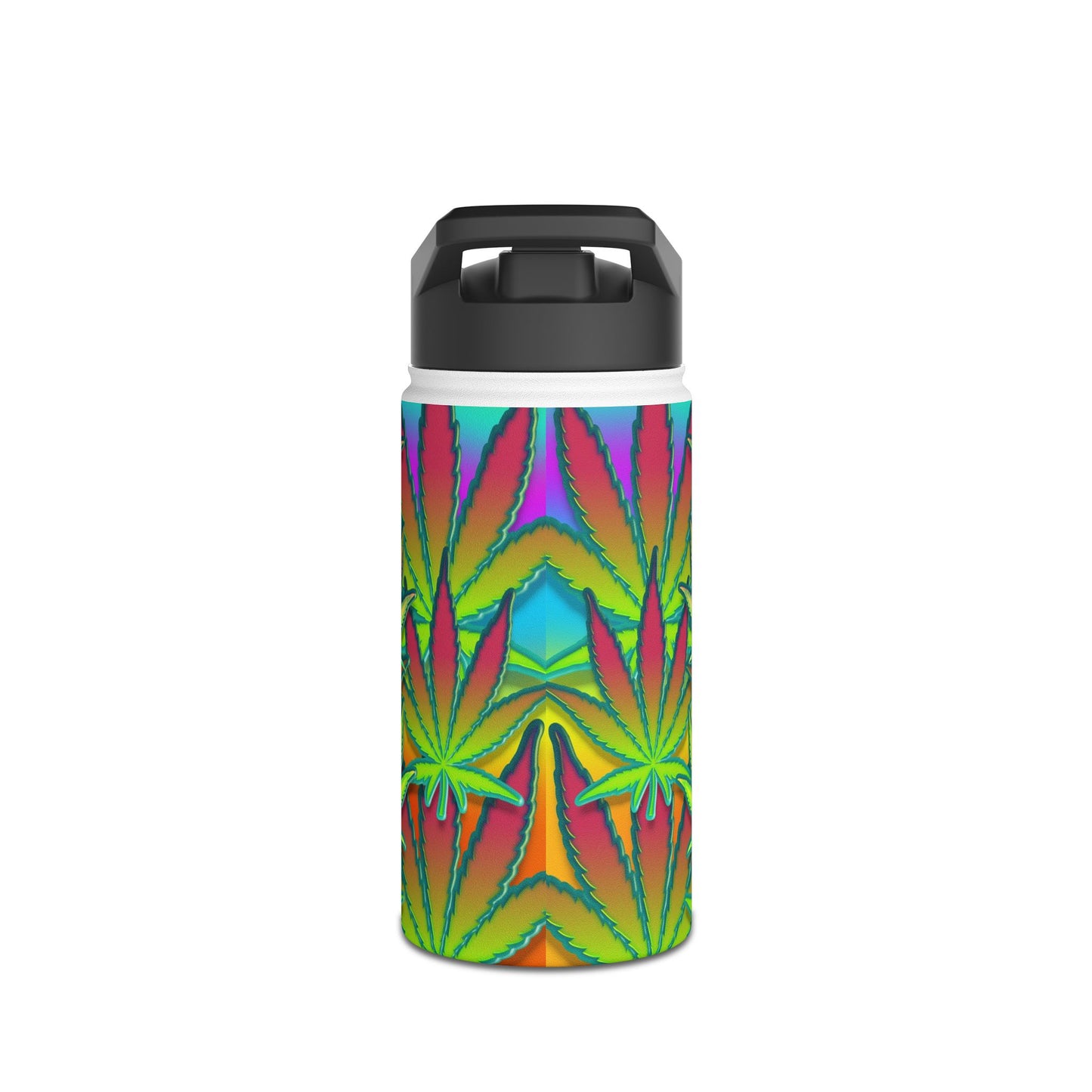 Marijuana Leaf. Stainless Steel Water Bottle