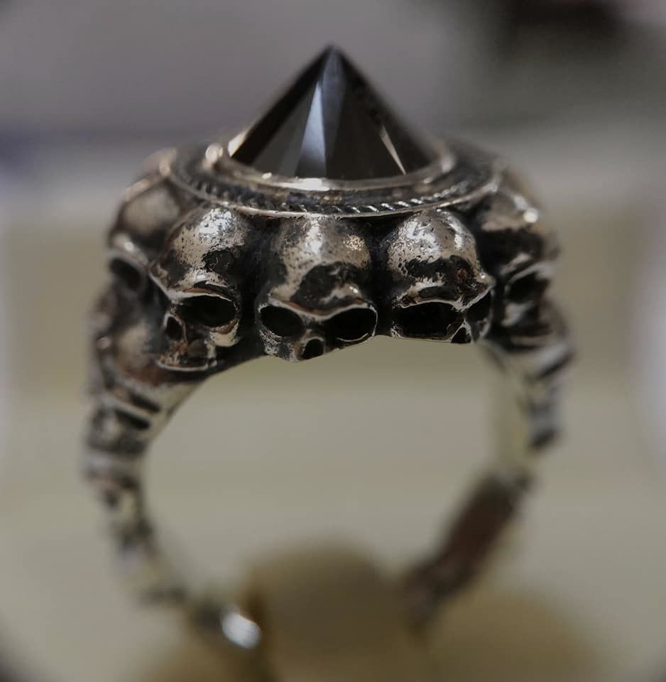 Skull Gem Ring