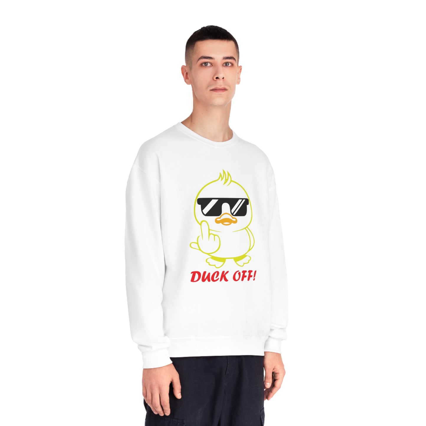 Duck Off, Unisex NuBlend® Crewneck Sweatshirt