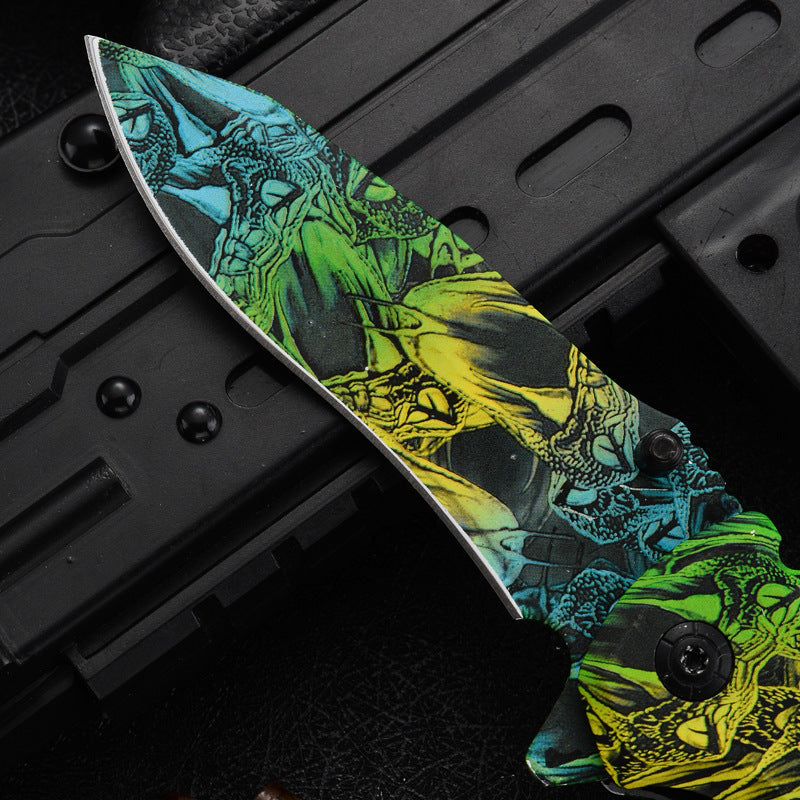 Draped Folding Knife