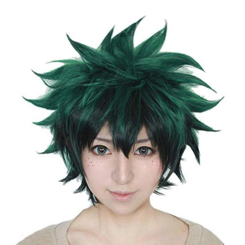 Green black gradient wig