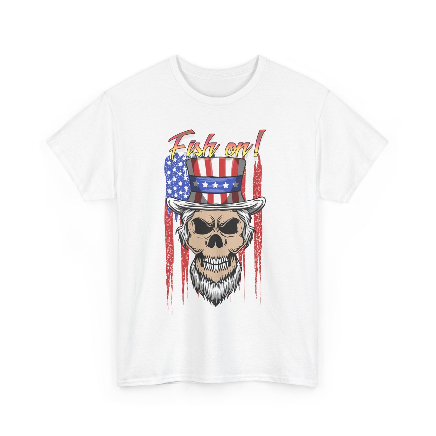 All American Fish on. Heavy Cotton T-Shirt