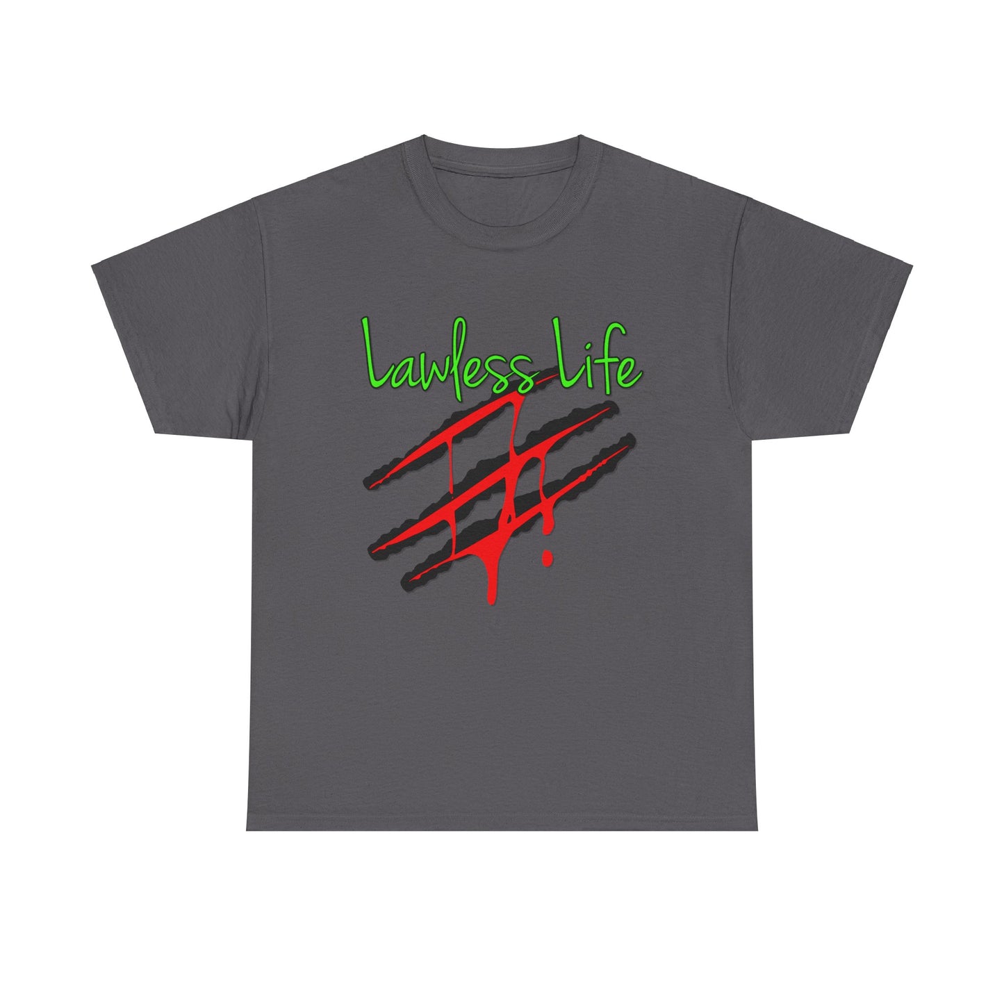 Lawless Life Bloody Scars. Heavy Cotton T-Shirt