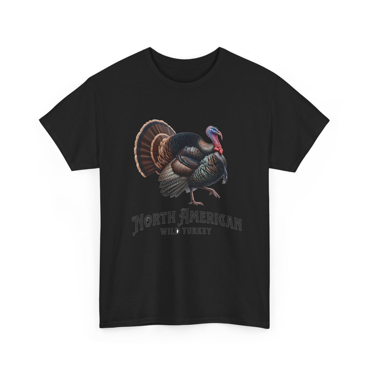 North American Wild Turkey. Heavy Cotton T-Shirt