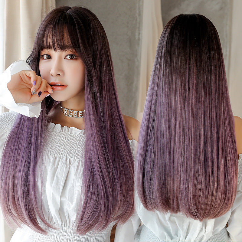 Fashion realistic hair long straight wig