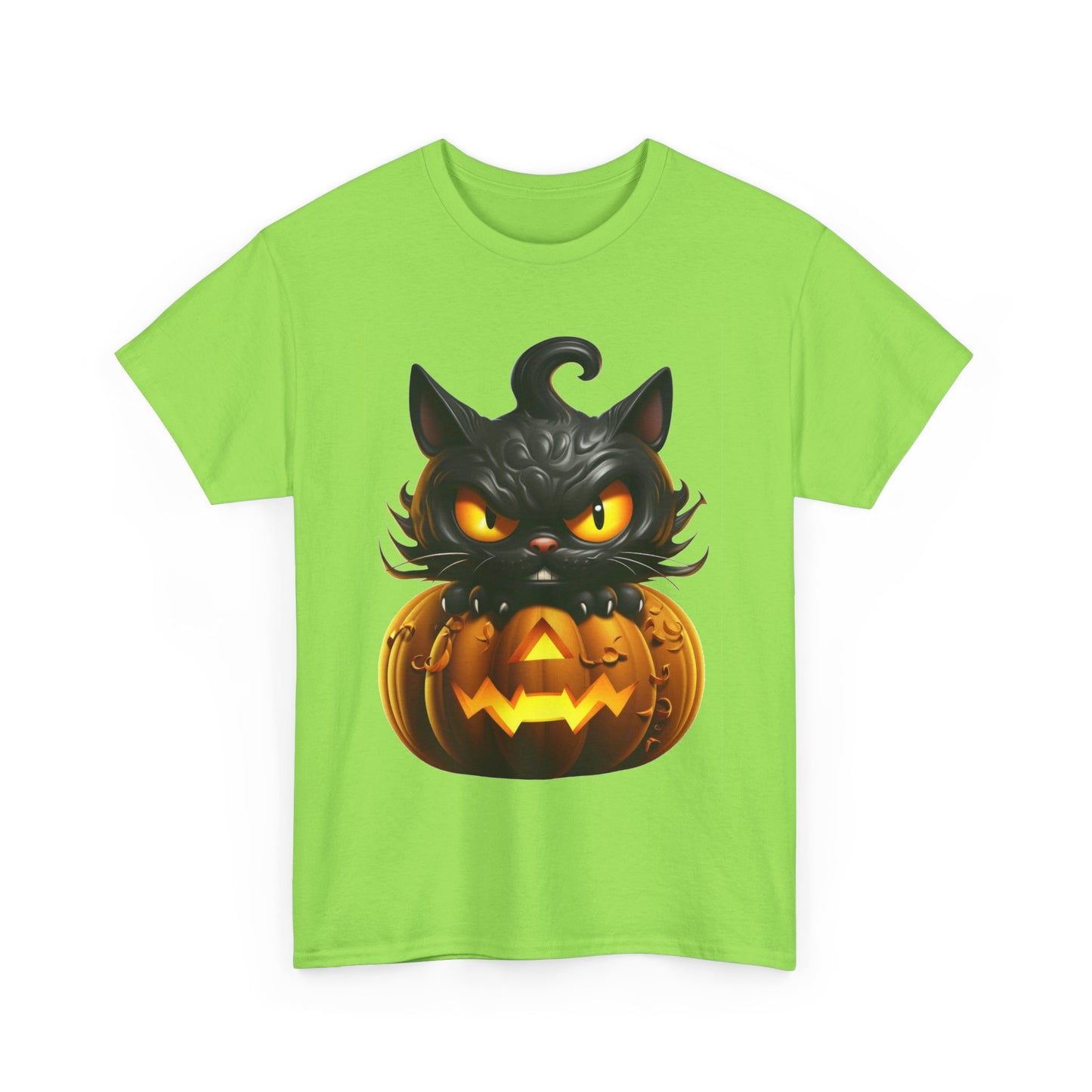 Halloween Kitty. Heavy Cotton T-Shirt