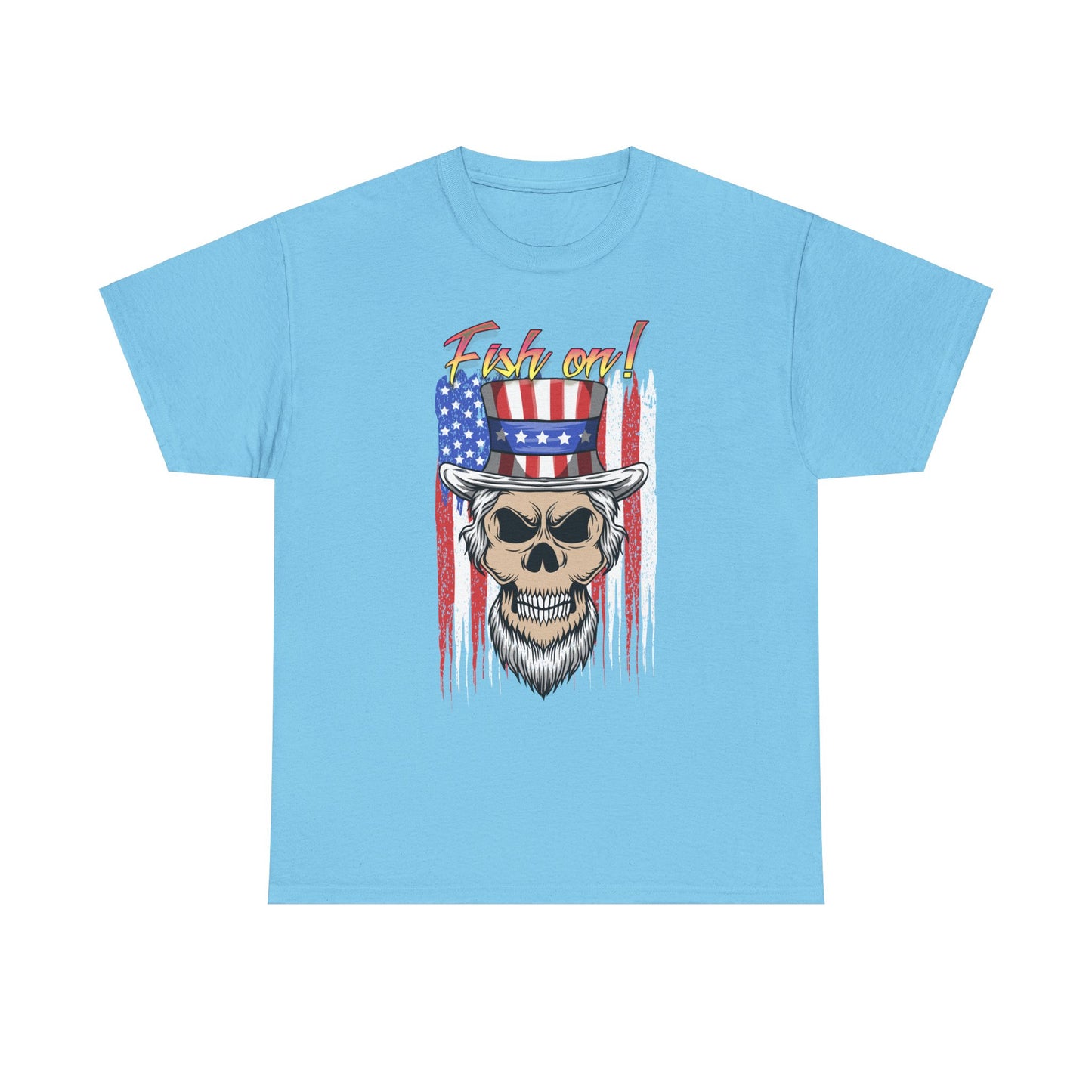 All American Fish on. Heavy Cotton T-Shirt