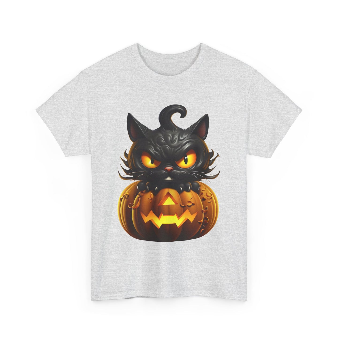 Halloween Kitty. Heavy Cotton T-Shirt