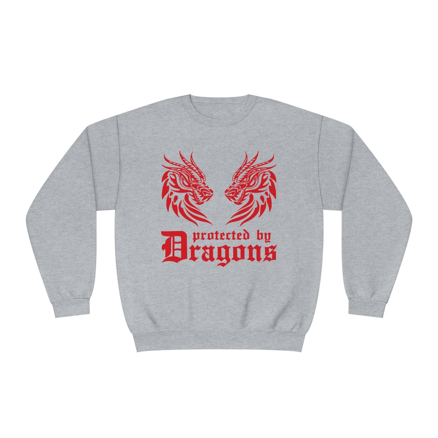 Protected by Dragons, Unisex NuBlend® Crewneck Sweatshirt