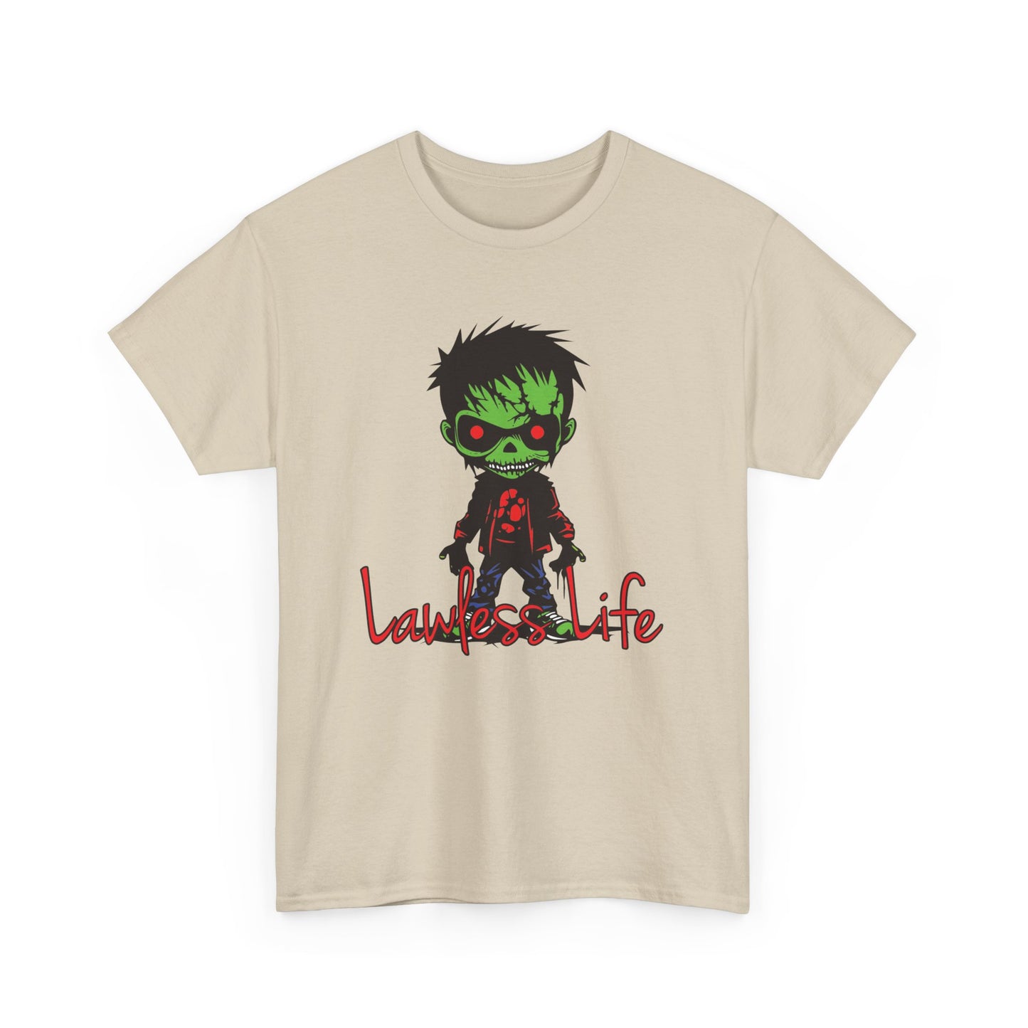 Lawless Life Zombie. Heavy Cotton T-Shirt