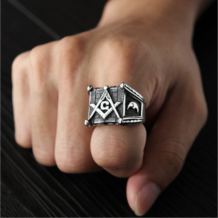 Bold Masonic Ring