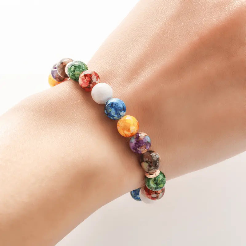 7 Chakra Beads Bracelet.