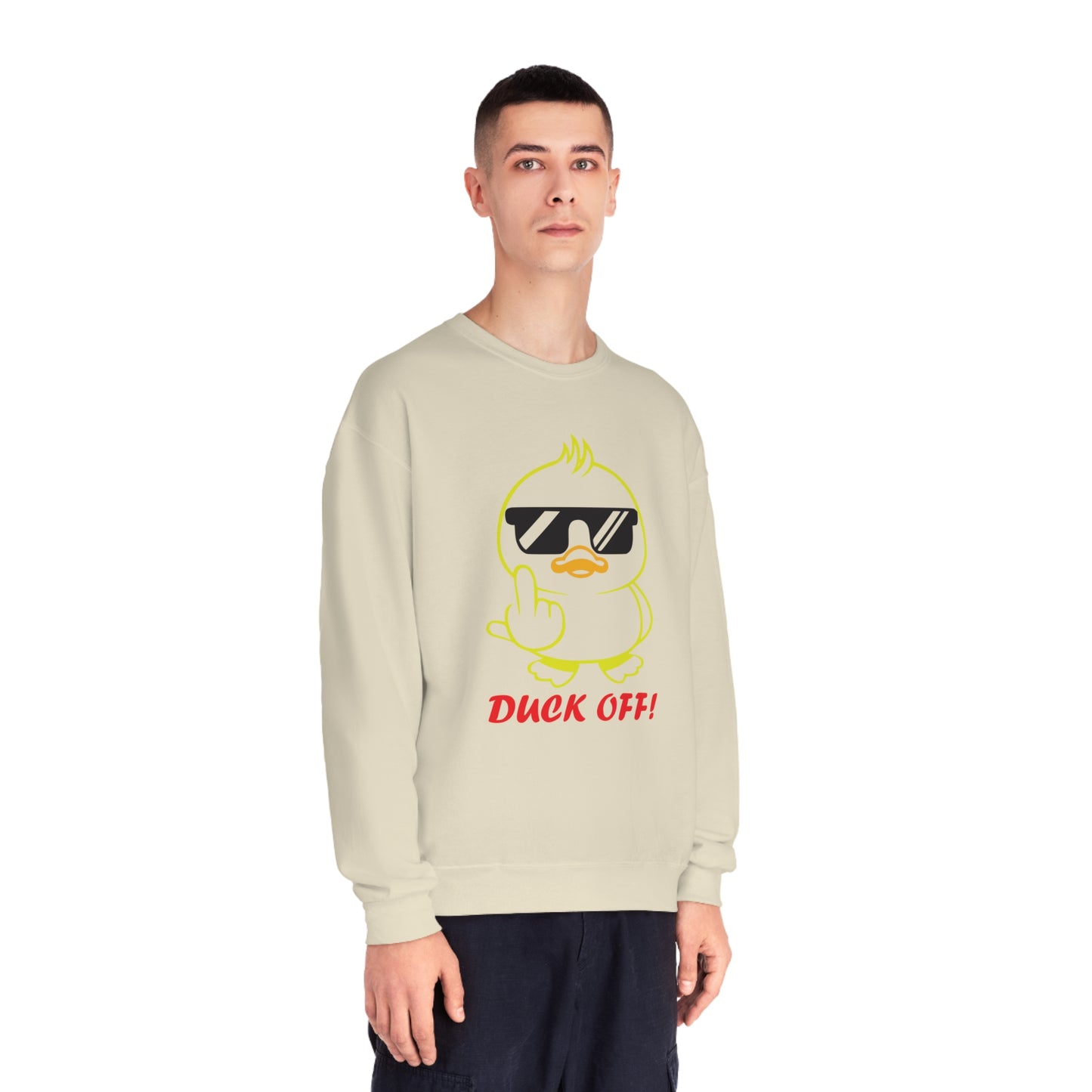 Duck Off, Unisex NuBlend® Crewneck Sweatshirt