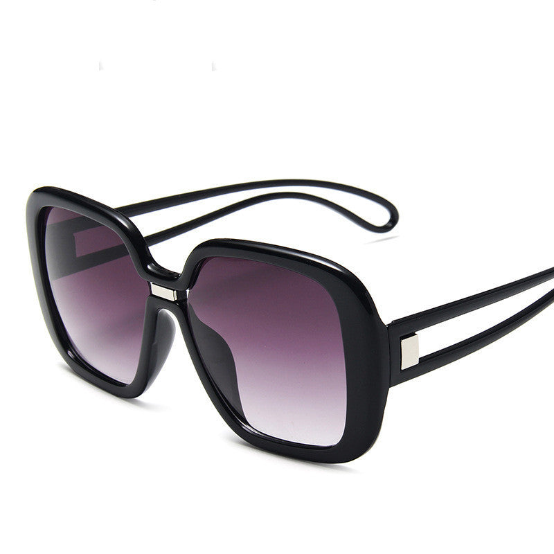 Gradient personality large frame sunglasses