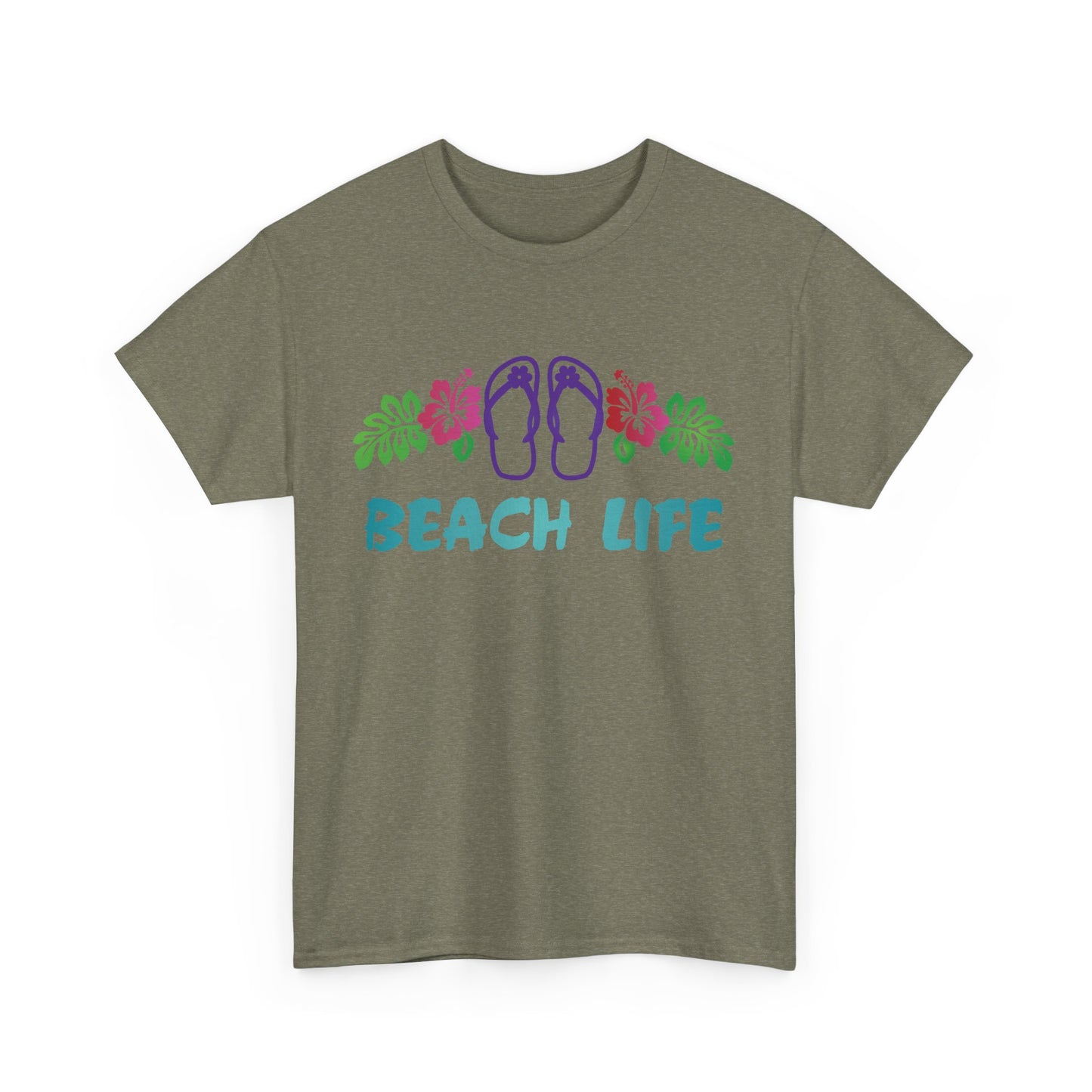 Beach Life, Heavy Cotton T-Shirt