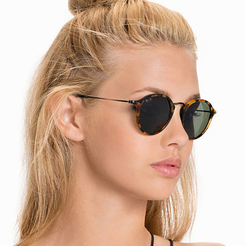 Metal Round Face Sunglasses