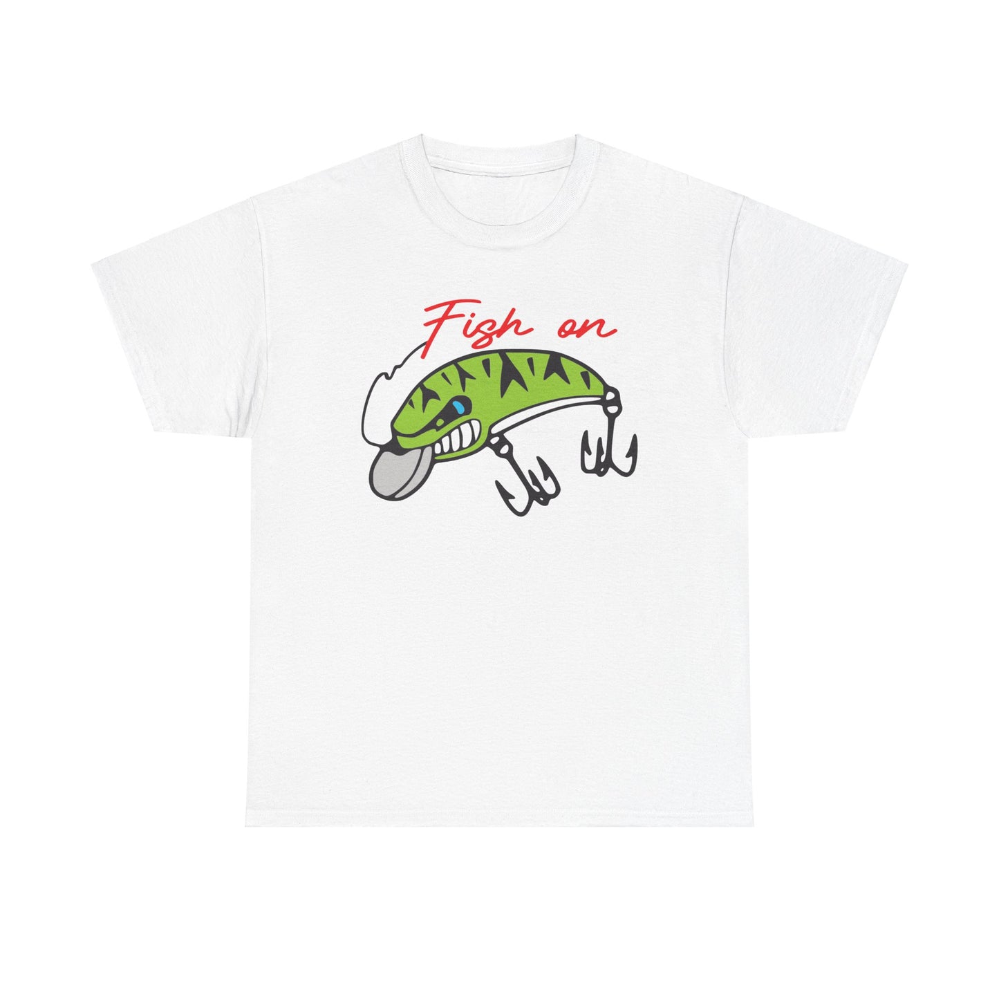 Fish on Lure Heavy Cotton T-Shirt